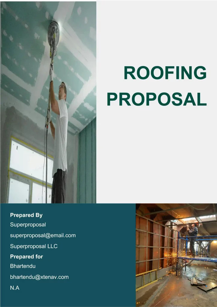 Free Roofing Proposal Template PDF Template Free Roofing Proposal Template PDF Template